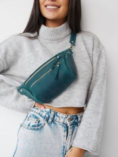 This leather hip bag is perfect for traveling or just to carry in your everyday bag. The personalized fanny pack will help you to keep all necessary staff like phone, wallet, cards, face mask in one place during the day. You can wear it as a belt bag or like a fanny pack or crossbody bag - it's up to your mood :) Great idea for birthday gift or Mother's day gift ! Bag can be personalized monogram. The Funny backpack is made from one piece quality Crazy Horse. When you hold it in your hands, you Bum Bag Outfit, Bags Inspiration, Crossbody Fanny Pack, Fanny Pack Women, Leather Hip Bag, Fanny Bag, Minimalist Bag, Women's Bags By Style, Leather Fanny Pack