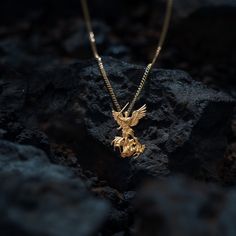 Elevate your faith with our gold Archangel Michael pendant, a symbol of divine protection and strength. This solid gold Michael the Archangel necklace is a masterpiece of religious craftsmanship, capturing the essence of Christian spirituality. PENDANT INFORMATIONThis pendant is made of real, solid gold.• Made in USA• Material: 14k or 18k solid gold• Finish: polished• Height: 1.34" (34 mm) | *includes the small circle, bail dimensions not included • Width: 0.84" (21 mm)• Pendant weight: approx. Mythological Engraved Pendant Jewelry, Mythological Style Engraved Pendant Jewelry, Christian Spirituality, April Crafts, St Michael Pendant, Divine Protection, Michael The Archangel, Symbol Of Protection, Solid Gold Necklace