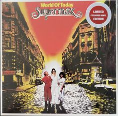 the album cover for world of today's supermax, featuring two women in white