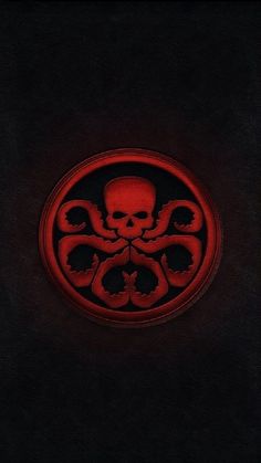 the skull and crossbones on this leather case are red