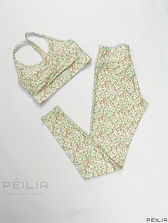 Peilia - Womens Plus Size Sports Outfits Set: Ditsy Floral Print Ruched Scoop Neck Bra & Yoga Leggings Two Piece Set Casual Floral Print Yoga Activewear, Fitted Floral Print Activewear For Sports, Floral Print Fitted Activewear For Gym, Stretch Floral Print Athleisure Activewear, Floral Print Stretch Athleisure Activewear, Floral Print Athleisure Activewear, Sporty Floral Print Activewear For Workout, Spring Floral Print Yoga Activewear, Fitted Floral Print Activewear For Spring