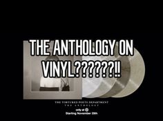 an old photo with the words,'the anthology on vinyl????????????????????????????????????????????