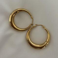 Gold hoop earrings #goldjewellery  Thick Hoop Gold Filled Earrings,Hollow Hoop Earrrings, Trendy Hoop Earrings, Chunky Hoop Earrings, Hollow hoops Hoop Earrings Chunky, Gold Filled Earrings, Gold Hoop, Gold Hoop Earrings, Women's Jewelry, Gold Filled, Gold Jewelry, Hoop Earrings