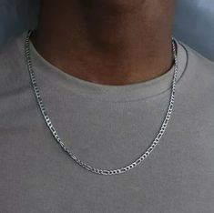 Made from Stainless steel, silver finish. Silver Stainless Steel Figaro Chain Necklace, Funny Feeling, Silver Chain Necklace, Chains Necklace, Favorite Jewelry, Silver Chain, Necklace Lengths, Chain Necklace, Jewelry Necklaces