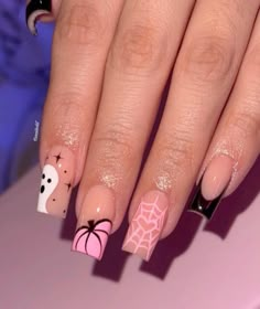 Halloween Acrylic, Pumpkin Nails, October Nails, Acrylic Nails Designs, Fall Acrylic Nails, Classy Acrylic Nails