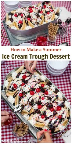 how to make a summer ice cream trough dessert