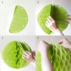 instructions for how to make tissue paper lanterns