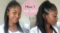 Air Drying Relaxed Hair - https://blackhairinformation.com/by-type/relaxed-hair/air-drying-relaxed-african-american-hair/ Air Dry Hairstyles, Styles For Relaxed Hair, Relaxed Hair Regimen, Hair Growth Routine, Parmesan Baked Potatoes, Long Relaxed Hair, Inversion Method, Relaxed Hair Styles, Relaxed Hair Journey