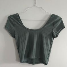 Never Worn, In Good Condition, Small, Dark Turquoise, Brand Is Bozzolo But Purchased At Tj Maxx Green Fitted Casual T-shirt, Casual Fitted Green T-shirt, Green Fitted Crop Top T-shirt, Green Basic Scoop Neck T-shirt, Fitted Green Crop Top T-shirt, Basic Green Scoop Neck T-shirt, Green Scoop Neck Basic T-shirt, Green Fitted Short Sleeve Casual Top, Fitted Green Cotton Short Sleeve Top