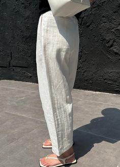 Featuring a high waist and patchwork design, these Casual White Linen Crop Pants are a must-have for any summer wardrobe. With added pockets for convenience, these pants are both stylish and functional.Fabric: LinenSize & Fit: This garment fits true to size.Length: Size L measures 38.22"from waist to hem.Waist:Fitted - very fitted at natural waist Hip: Loosely Fitted. room for hips.Hand Wash Cold.