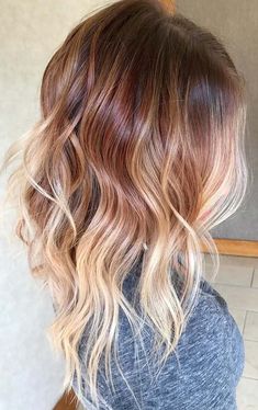 Auburn Ombre Hair, Grey Balayage, Auburn Balayage, Strawberry Blonde Hair Color, Blond Balayage, Ombre Hair Blonde, Balayage Blonde, Caramel Highlights, Hair Color Auburn