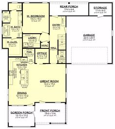 the first floor plan for this house