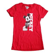 Disney Girls Classic Mickey Lean T Shirt Red X-Small 100% Genuine - Usa Seller Please Contact With Any Questions Please See Pictures For An Accurate Description Of The Item And Condition *Returns* We Do Accept Returns Within 30 Days. Please Note, The Item Must Be Returned In The Exact Same Condition As It Was Received. Thank You! As It Was, Disney Girls, Nickelodeon, Kids Shirts, Shirts Tops, Kids Shop, Thank You, Tops & Tees, Disney