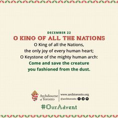 O King of all the Nations #OurAdvent #advent #prayer #antiphon #oantiphon #christmas Advent Display, Candle Lite, Blue Candles, Pink Candles, Never Too Late, White Candles, Advent, Toronto, Led