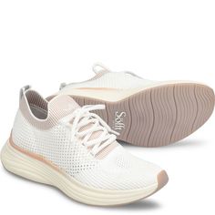 Trudy | Sofft Shoe White Breathable Slip-on Sneakers For Light Exercise, Lightweight Mesh Sneakers For Athleisure, Lightweight Athleisure Sneakers For Sports, Lightweight Sporty Sneakers, Lightweight Mesh Sporty Running Shoes, Lightweight Mesh Sneakers For Running, Functional Sneakers With Light Support For Sports, Lightweight Sporty Slip-on Sneakers For Light Sports, Functional Sneakers For Sports With Light Support