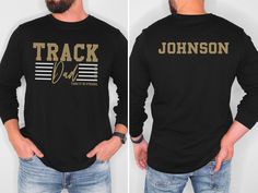 Customize this track shirt to meet your needs! Choose from short sleeve, long sleeve, hoodies, and crewneck sweatshirts and add your team / mascot and your name! Other color options and styles are available. If you don't see what you're looking for send us a message! The shirts are a UNISEX retail fit - they are more of a relaxed fit and may run a little large on women and those with a smaller frame . Make sure to see the size charts (last images) to confirm the best fit for you. We recommend me Track Shirts, Track Shirt, Track Meet, Mama Hoodie, Spirit Wear, Track And Field, Unisex Shorts, Size Charts, Dad To Be Shirts