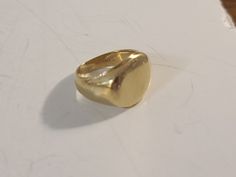 This vintage signet ring is made of 10k yellow gold and weighs 9.05 grams. The ring size is 6.75 and it features a monogram design. The color is yellow and the metal purity is 10k. This ring falls under the jewelry and watches category, specifically fine jewelry and rings. The style is signet with a beauty theme and the main stone is unknown. In summary, this is a pre-owned ring that is perfect for anyone who loves vintage jewelry. Fall Rings, Monogram Ring, Monogram Design, Signet Ring, Jewellery And Watches, Jewelry Watches, Vintage Jewelry, Jewelry Rings, Ring Size