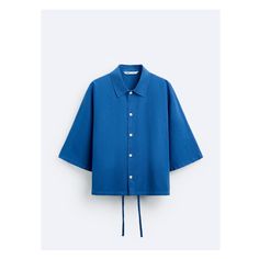 COTTON - LINEN BOXY FIT SHIRT Cotton Cropped Shirt With Collar For Summer, Cropped Cotton Shirt With Collar For Summer, Casual Cotton Cropped Shirt With Collar, Zara Cotton Collared Shirt, Zara Collared Cotton Shirt, Zara Cotton Shirt, Blue Cotton Cropped Shirt For Summer, Zara Cotton Collar Tops, Modern Zara Tops For Summer