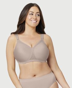 MagicLift Seamless Support T-Shirt Bra Taupe Supportive Seamless Nursing Bra, Measure Bra Size, Bra Size Calculator, Bra Fitting Guide, Minimizer Bra, Best Jeans For Women, Wireless Bras, Pretty Bras, Minimiser Bra