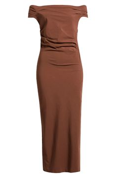 MANGO Ruched Off the Shoulder Sheath Dress | Nordstrom Gal Pal, Nordstrom Store, Fabric Gifts, Anniversary Sale, Free Fabric, Black Fits, Nordstrom Dresses, Fitted Dress, Sheath Dress