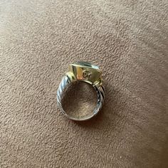 Just Sent Back To David Yurman For Cleaning And Stone Tightening. Like New!!! Classic Green Amethyst Rings, David Yurman Jewelry, 6 Rings, Peridot Ring, Ring Color, David Yurman, Womens Jewelry Rings, Like New, Women Jewelry