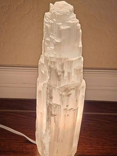 These lamp towers are huge! 8 - 16" lamps to choose from, some of the largest authentic selenite lamps you can find at the best price! Each lamp comes with a light bulb and plug-in cord with on/off switch. These are GREAT for purifying and cleansing your home. You have the option to include a rotating color light/stand for your lamp! The rotator changes color automatically and is absolutely gorgeous to look at. Its array of colors include pink, yellow, green, blue, and purple. (As pictured) Sele Plug In Lamp, Tower Lamp, Selenite Lamp, Selenite Crystals, Lamp Large, Metaphysical Healing, Selenite Crystal, Crystal Tower, Crystal Lamp