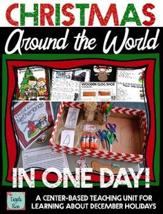 christmas around the world in one day with activities and printables to help students learn