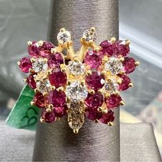 Vintage 14k Yellow Gold Diamond & Ruby Butterfly Ring. 1.50 Carats. Size 5. 5.2 Grams. Pt1286 Butterfly Ring, Ring Color, Jewelry Vintage, Womens Jewelry Rings, Gold Diamond, Jewelry Watches, Vintage Jewelry, Ruby, Fine Jewelry