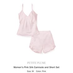 Luxury Sleepwear, Love List, Silk Camisole, A Dream Come True, Over The Moon, Every Man, Short Set, Pink Silk, Dream Come True