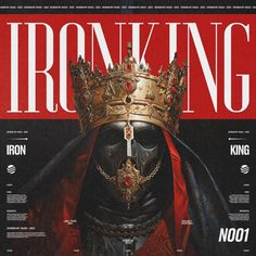 a magazine cover with an image of a man wearing a crown