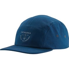 From hiking to casual setting, the Patagonia Graphic Maclure Hat is on e of our favorite due to its stylish construction and premium fit. The Graphic Maclure Hat has a five-panel design and has a mid-crown fit for a classic look. The buckle and strap in the back of the hat allow us to adjust to get the perfect ft and a side rivets allow for ventilation so we don't overheat. The Graphic Maclure Hat is made with 100% organic cotton canvas and the brim is made out 100%recycled fishing nets for an Casual 5-panel Hat For Outdoor Activities, Casual 5-panel Outdoor Hat, Summer Hiking Hat With Flat Bill, Casual Flat Bill Hats For Camping, Casual Flat Brim Hat For Camping, Casual Short Brim Hat For Camping, Casual Adjustable 5-panel Hat, Casual Flat Bill Hats For Outdoor, Casual Flat Bill Hats For Outdoors