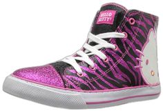 Scene Kid Shoes, Hello Kitty Skeleton, Scene Shoes, Scene Clothing, Animal Print Sneakers, Knee High Converse, Glitter Converse, Applique Lace, Hello Kitty Shoes