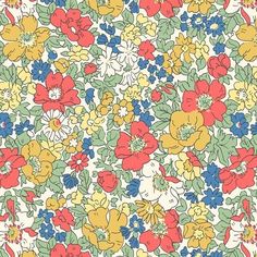 an image of a flowery pattern with many colors and sizes on the background,