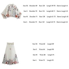 Material: POLYESTERStyle: Bohemian Elasticity: Non Stretch Fabric Type: blended Waistline: Natural Pattern Type: Floral Fit Type: Regular Fit Silhouette: Pleated Dresses Length: Ankle-Length is_customized: No Model Number: boho skirt Gender: WOMEN White Bohemian Sets For Spring, Bohemian White Sets For Spring, Bohemian Short Sleeve Sets For Spring, Bohemian Spring Short Sleeve Sets, Spring Bohemian Short Sleeve Sets, White Floral Embroidery Sets For Vacation, Bohemian Sets With Floral Embroidery For Summer, Embroidered Beach Sets For Spring, Casual Embroidered Sets For Vacation