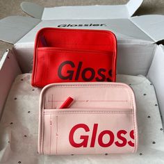 Limited Edition Exclusive Philly Glossier Mini Makeup Bag Brand New! Selling Pink Mini Only. Glossier Mini Makeup Bag, Glossier Merch, Glossier Makeup Bag, Glossier Pink Pouch, Mini Makeup Pouch, Xmas List Ideas, Wishlist Board, Random Wishlist, Glossier Bag