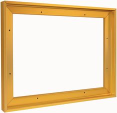 an empty yellow frame on a white background