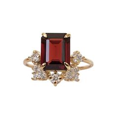 Bordeaux Garnet Ring | Tippy Taste Jewelry Emarald Ring, Birthday Gemstones, Style 2023, Jewelry Wedding Rings, Garnet Jewelry, Garnet Ring, Garnet Stone, Silver Work, Garnet Rings