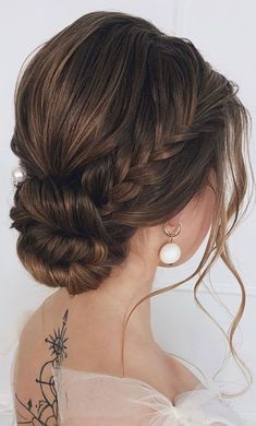 Updo Hairstyle, Updos For Medium Length Hair, Wedding Hair Inspiration, Updo Hairstyles, Braided Hairstyles Updo, Braided Updo