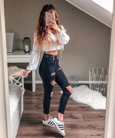 Mode Ulzzang, Causual Outfits, Tween Outfits, Pinterest Outfits, Cute Fall Outfits, Casual Winter Outfits, Girls Fashion Clothes, Outfits Casual, Womens Casual Outfits