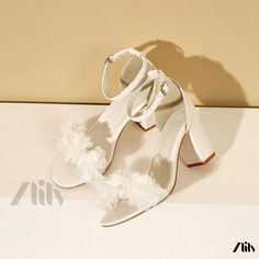 Zlily - Beautifully Designed High-Heeled Sandals with Florals Kitchen Shoes, Chic High Heels, Soft Sole Slippers, Flat Heel Boots, Floral Heels, Shoe Sole, Low Heel Shoes, Stiletto Sandals, Comfortable Heels