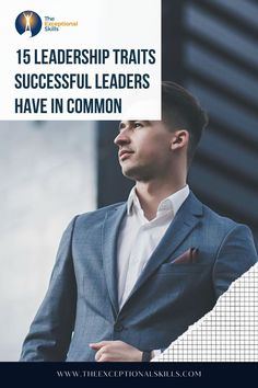 Leadership traits are qualities or characteristics of a leader. Recognizing these leadership traits is the first step to growth. See where you need to grow, and take action. What are these top leadership traits? Explore 15 key leadership traits of good leaders. | Leadership | Leadership Development | Leadership Training | Leadership Tips | Small Business Inspiration | Small Business | Leader | Motivation | Management | Career | Success Tips Every Man Should Read, Leadership Traits, Small Business Inspiration, Educational Leadership, Success Tips