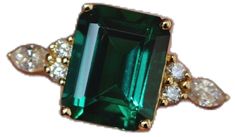 Elegant Green Emerald Ring With Vs Clarity, Green Diamond Ring With Vs Clarity And Emerald Cut, Elegant Green Diamond Ring Vs Clarity, Wedding Ring Emerald Cut, Wedding Ring Emerald, Wedding Rings Emerald Cut, May Birthstone Rings, Ring Emerald Cut, Emerald Ring Gold