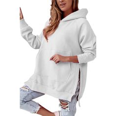 Indulge in the luxurious combination of comfort and style with our Oversized Hoodie Dress. This versatile garment effortlessly merges the cozy warmth of a hoodie with the elegant allure of a dress, making it the perfect choice for any casual event. Its generous, oversized silhouette offers a relaxed and chic fit, while the addition of a hood adds a sophisticated and exclusive touch. Elevate your wardrobe with this effortlessly elegant must-have. Specifications: Material: Cotton, Polyester Elasti Oversized Hoodie Dress, Hooded Dress, Estilo Chic, Sweater Collection, Winter Hoodies, Hoodie Material, Oversized Hoodie, Pullover Designs, Comfy Hoodies