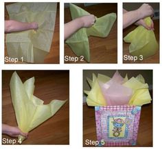 step by step instructions on how to make tissue paper flowers