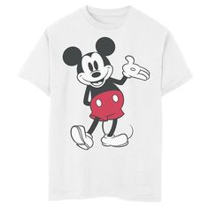 Michigan Wolverines He'll love showing off his style with this Disney's Mickey Mouse boys' Candid Portrait Graphic Tee.Â© Disney Crewneck Short sleevesFABRIC & CARE Cotton Machine wash Imported He'll love showing off his style with this Disney's Mickey Mouse boys' Candid Portrait Graphic Tee.Â© Disney Disney He'll love showing off his style with this Disney's Mickey Mouse boys' Candid Portrait Graphic Tee. Size: Large. Color: White. Gender: male. Age Group: kids. White Themed Mickey Mouse T-shirt, Cotton Cartoon Print Tops, White Cartoon Character Print Tops, Cotton Cartoon Character Print Tops, White Cartoon Style Tops With Character Print, White Cartoon Tops With Character Print, Cotton Cartoon Tops With Character Print, Cotton Tops With Cartoon Character Print, Mickey Mouse Themed Cotton Top