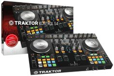 two decks of the traktor kontron s4 dj controller for sale