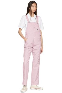 Pink Cotton Overalls by Carhartt Work In Progress on Sale Womens Carhartt Overalls, Pink Carhartt, Pink Overalls, Carhartt Overalls, Cotton Overalls, Pink Vest, Carhartt Work In Progress, Carhartt Women, Pink Cotton