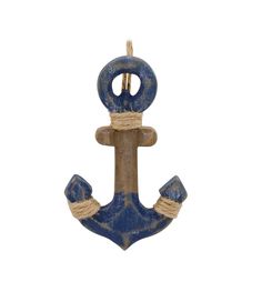 an anchor is hanging from a rope