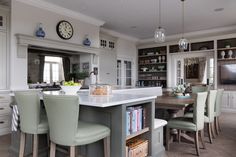 Yorkshire Project | Humphrey Munson Classic English Kitchen, Humphrey Munson, Queen Anne Style, English Kitchens, Yorkshire Dales, New Build, A Hill, Open Plan Kitchen, Queen Anne