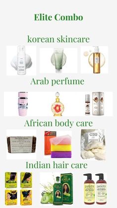 Korean Skincare Arab Perfume, Indian Products To Smell Good, Arab Beauty Products, Korean Skincare Indian Haircare, Indian Body Care Products, Arab Skincare, West African Body Care Routine, Arab Hair Care, African Body Care Products